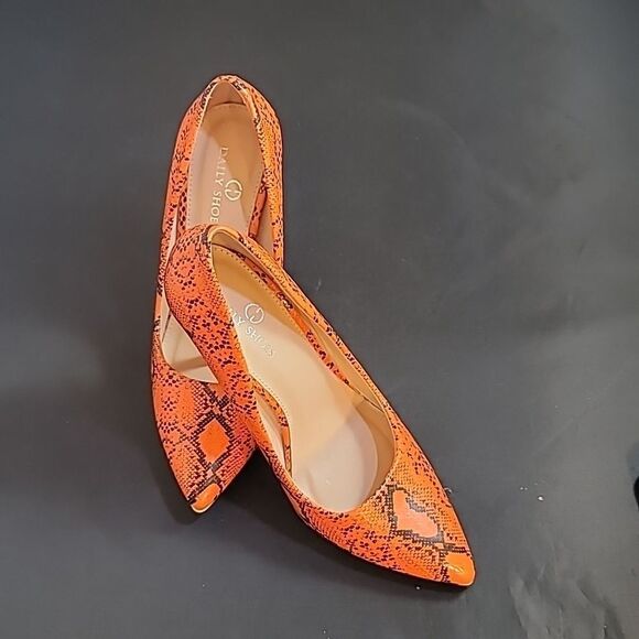 DAILY SEXY POINTE TOE THIN HIGH HEELED SNAKE PRINT SLIP-ON LADY PUMP STILETTOS - Picture 12 of 14